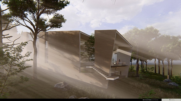 TILTED HOUSE - architecture project